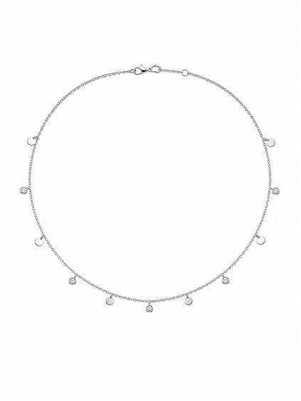 Collier Salvatore Arzani Femme in Or Diamante 0.10 Ct 201-CA47250M - 201-CA47250M